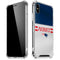 NFL New England Patriots White Striped iPhone XS Max Clear Case